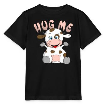 Huh me cow - Stanley/Stella MINI CREATOR Kids’ T-Shirt - black - Front - Mikhail (115cm)