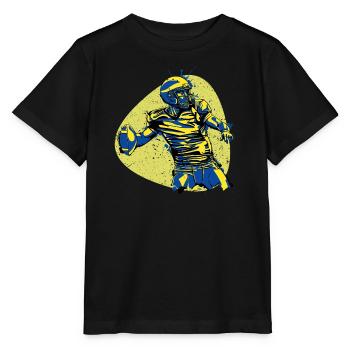 Vainqueur du quarterback du héros du football américain - T-shirt bio MINI CREATOR Stanley/Stella Enfant - noir - Devant - Mikhail (115cm)