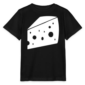 gros morceau de fromage avec des trous - T-shirt bio MINI CREATOR Stanley/Stella Enfant - noir - Devant - Mikhail (115cm)