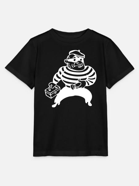 Bankräuber Panzerknacker - Stanley/Stella Kinder T-Shirt MINI CREATOR - Schwarz