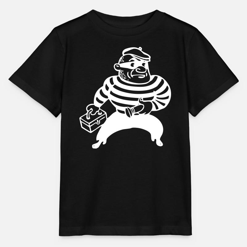 Bankräuber Panzerknacker - Stanley/Stella Kinder T-Shirt MINI CREATOR  - Schwarz