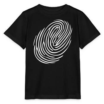Finger empreinte empreinte digitale - T-shirt bio MINI CREATOR Stanley/Stella Enfant - noir - Devant - Mikhail (115cm)