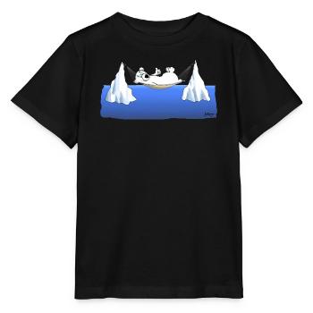Eisberg Chillen - Stanley/Stella Kinder T-Shirt MINI CREATOR  - Schwarz - Vorne - Mikhail (115cm)