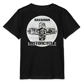 Moteur de boxe Bavarian Motorcycle - T-shirt bio MINI CREATOR Stanley/Stella Enfant - noir - Devant - Mikhail (115cm)