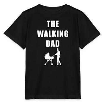 THE WALKING DAD DADDY SUPERDAD I LOVE DAD VATERTAG - Stanley/Stella Kinder T-Shirt MINI CREATOR  - Schwarz - Vorne - Mikhail (115cm)