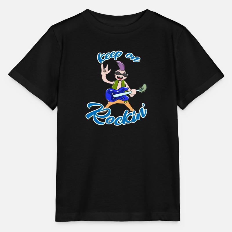 Rock 'n' Roll - Stanley/Stella Kinder T-Shirt MINI CREATOR  - Schwarz