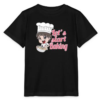 Baking food - Stanley/Stella MINI CREATOR Kids’ T-Shirt - black - Front - Mikhail (115cm)
