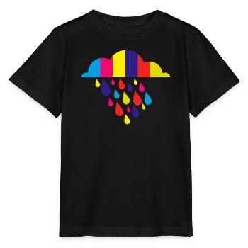 coloré pluie d'automne - T-shirt bio MINI CREATOR Stanley/Stella Enfant - noir - Devant - Mikhail (115cm)