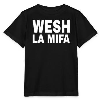 Artistic expression of the committed Mifa - Stanley/Stella MINI CREATOR Kids’ T-Shirt - black - Front - Mikhail (115cm)