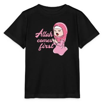 Muslim Islam Allah - Stanley/Stella MINI CREATOR Kids’ T-Shirt - black - Front - Mikhail (115cm)