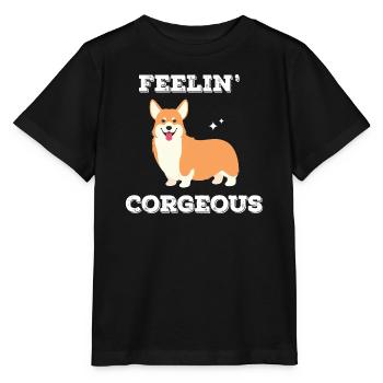 Se sentir corgée - Corgies - T-shirt bio MINI CREATOR Stanley/Stella Enfant - noir - Devant - Mikhail (115cm)