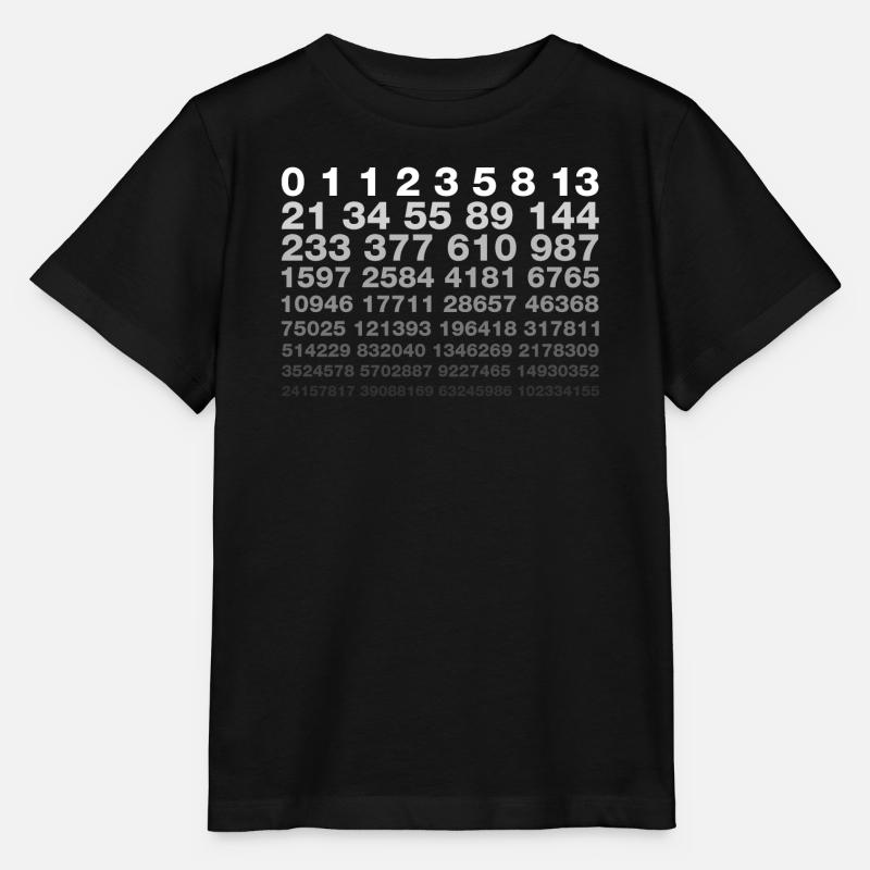 Fibonacci - Stanley/Stella MINI CREATOR Kids’ T-Shirt - black