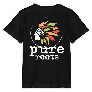 Native American Colorful Feathers Chief Roots Icon - Stanley/Stella MINI CREATOR Kids’ T-Shirt - black - Front - Mikhail (115cm)