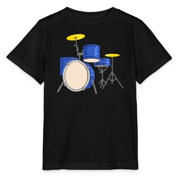 percussion - T-shirt bio MINI CREATOR Stanley/Stella Enfant - noir - Devant - Mikhail (115cm)