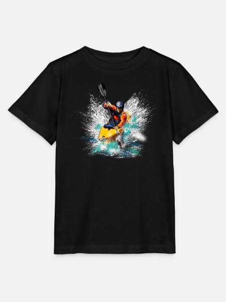 Kayaking - Stanley/Stella Kinder T-Shirt MINI CREATOR  - Schwarz