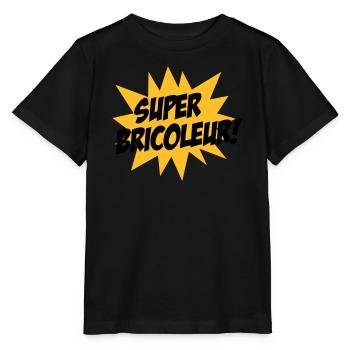 Super Bricoleur ! - T-shirt bio MINI CREATOR Stanley/Stella Enfant - noir - Devant - Mikhail (115cm)