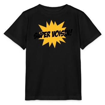 Super Voisin ! - T-shirt bio MINI CREATOR Stanley/Stella Enfant - noir - Devant - Mikhail (115cm)