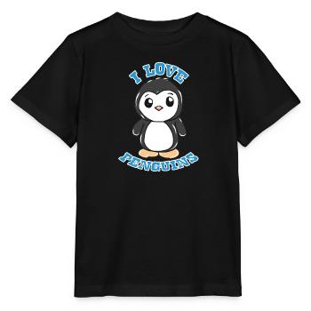 manchot - T-shirt bio MINI CREATOR Stanley/Stella Enfant - noir - Devant - Mikhail (115cm)