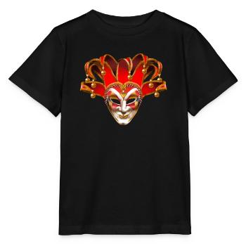 Venedig Maske - Stanley/Stella Kinder T-Shirt MINI CREATOR  - Schwarz - Vorne - Mikhail (115cm)
