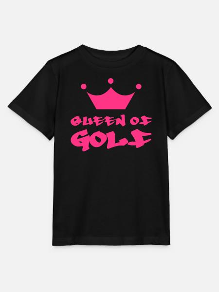 Queen of Golf - Stanley/Stella Kinder T-Shirt MINI CREATOR - Schwarz