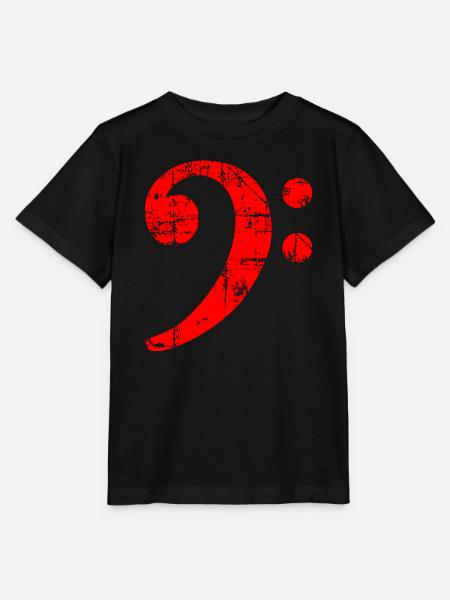 Bassschlüssel (Vintage Rot) Bassisten Bassist Bass - Stanley/Stella Kinder T-Shirt MINI CREATOR - Schwarz