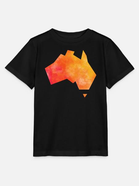 Karte Australien - Stanley/Stella Kinder T-Shirt MINI CREATOR - Schwarz