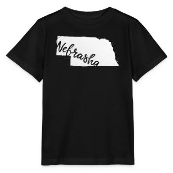 Nebraska - Stanley/Stella Kinder T-Shirt MINI CREATOR  - Schwarz - Vorne - Mikhail (115cm)