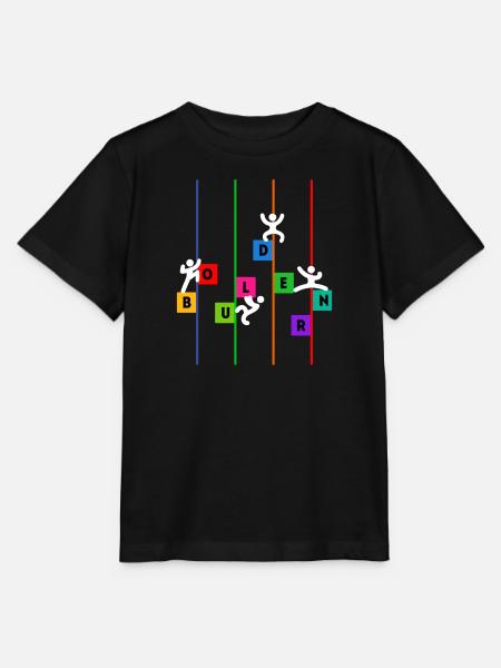 Bouldern Boulderer Klettern Bergsteigen Lustig - Stanley/Stella Kinder T-Shirt MINI CREATOR - Schwarz