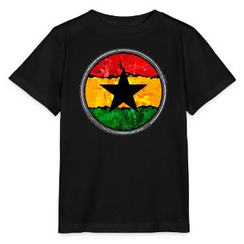 Rasta avec l’étoile - T-shirt bio MINI CREATOR Stanley/Stella Enfant - noir - Devant - Mikhail (115cm)
