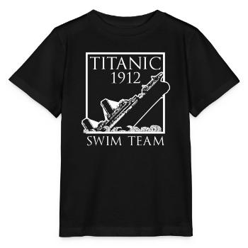 Titanic 1912 Swim Team Drôle De Chemise Titanic - T-shirt bio MINI CREATOR Stanley/Stella Enfant - noir - Devant - Mikhail (115cm)