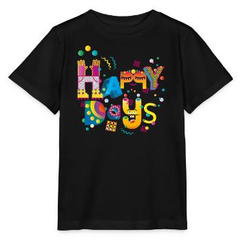 Frohe glückliche Tage - Stanley/Stella Kinder T-Shirt MINI CREATOR  - Schwarz - Vorne - Mikhail (115cm)