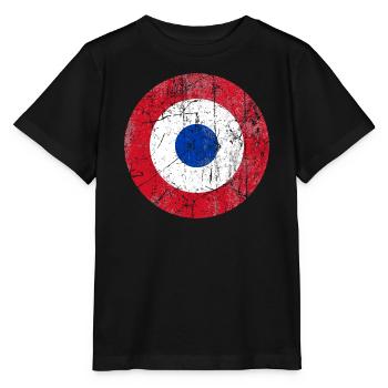 Cocarde des forces aériennes du Paraguay Fliegerabzeichen - T-shirt bio MINI CREATOR Stanley/Stella Enfant - noir - Devant - Mikhail (115cm)