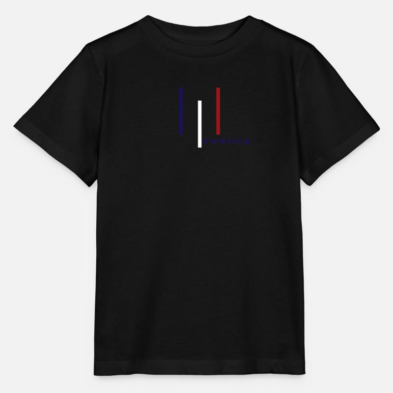 Drapeau Français patriote - T-shirt bio MINI CREATOR Stanley/Stella Enfant - noir