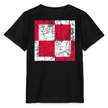 Fliegerabzeichen Polen Luftwaffe Roundel Polen - Stanley/Stella Kinder T-Shirt MINI CREATOR  - Schwarz - Vorne - Mikhail (115cm)