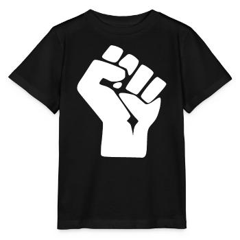 poing - T-shirt bio MINI CREATOR Stanley/Stella Enfant - noir - Devant - Mikhail (115cm)