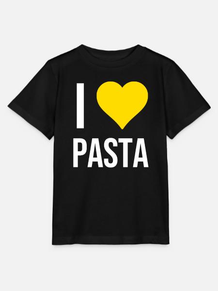 I love pasta - Stanley/Stella Kinder T-Shirt MINI CREATOR - Schwarz