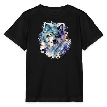 Wolf im Norden - Stanley/Stella Kinder T-Shirt MINI CREATOR  - Schwarz - Vorne - Mikhail (115cm)