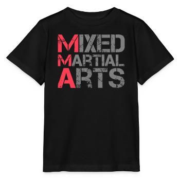 mma fighting kampfsport mixed martial arts Logo - Stanley/Stella Kinder T-Shirt MINI CREATOR  - Schwarz - Vorne - Mikhail (115cm)