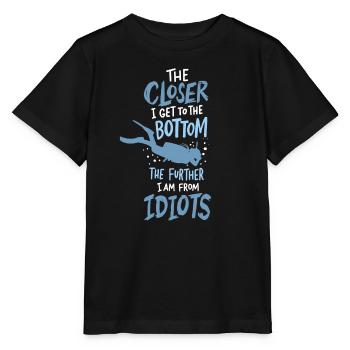 Closer To The Bottom Diving Diver Diving Diving - Stanley/Stella MINI CREATOR Kids’ T-Shirt - black - Front - Mikhail (115cm)