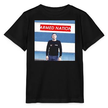 VII - ARMED NATION 2020 Logo - Stanley/Stella Kinder T-Shirt MINI CREATOR  - Schwarz - Vorne - Mikhail (115cm)
