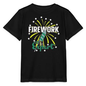 Firework Expert - Stanley/Stella MINI CREATOR Kids’ T-Shirt - black - Front - Mikhail (115cm)
