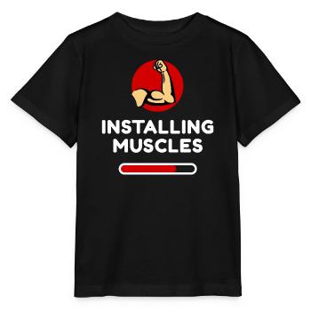 Muscles Tonification Funny Statement Fun - T-shirt bio MINI CREATOR Stanley/Stella Enfant - noir - Devant - Mikhail (115cm)