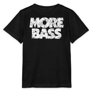 More bass (vintage / white) bass player bass player - Stanley/Stella MINI CREATOR Kids’ T-Shirt - black - Front - Mikhail (115cm)