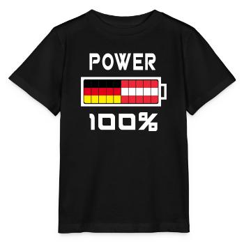 L'Allemagne et l'Autriche Power 100% - T-shirt bio MINI CREATOR Stanley/Stella Enfant - noir - Devant - Mikhail (115cm)
