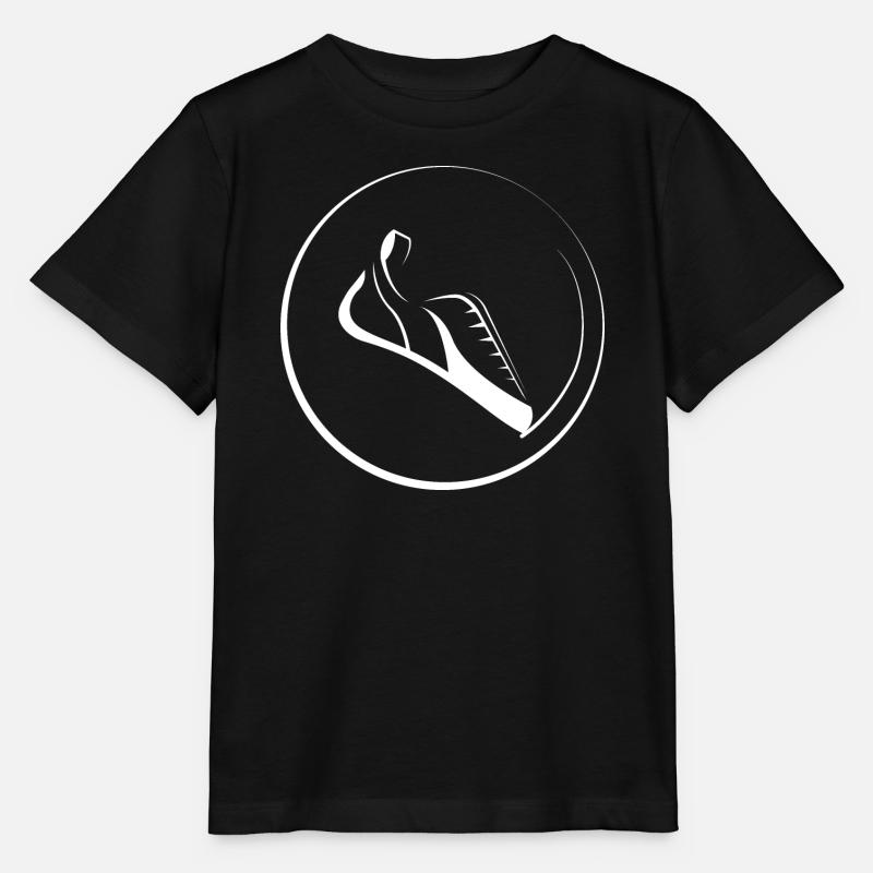 Illustration d’icône de bloc de logo de chaussure d’escalade - T-shirt bio MINI CREATOR Stanley/Stella Enfant - noir