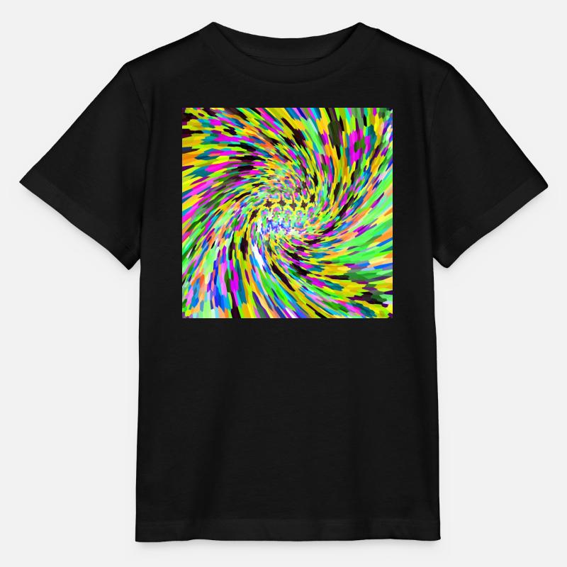 Vortex psychédélique - T-shirt bio MINI CREATOR Stanley/Stella Enfant - noir