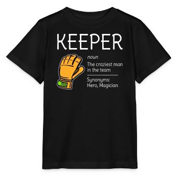 Tormann Beschreibung Torwart Definition Synonym - Stanley/Stella Kinder T-Shirt MINI CREATOR  - Schwarz - Vorne - Mikhail (115cm)