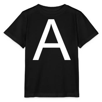 Letter a - Stanley/Stella MINI CREATOR Kids’ T-Shirt - black - Front - Mikhail (115cm)