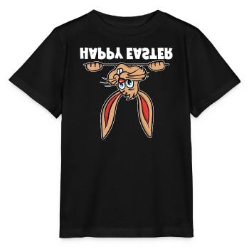 Happy Easter Easter Bunny Easter Bunny Hoppelhase - Stanley/Stella MINI CREATOR Kids’ T-Shirt - black - Front - Mikhail (115cm)