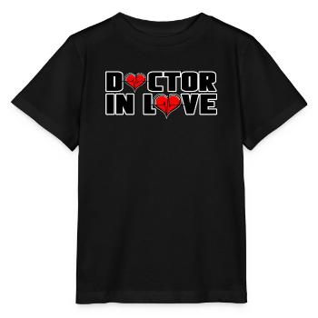 Docteur Docteur Médecins Médecine Amour Saint-Valentin - T-shirt bio MINI CREATOR Stanley/Stella Enfant - noir - Devant - Mikhail (115cm)
